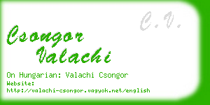 csongor valachi business card